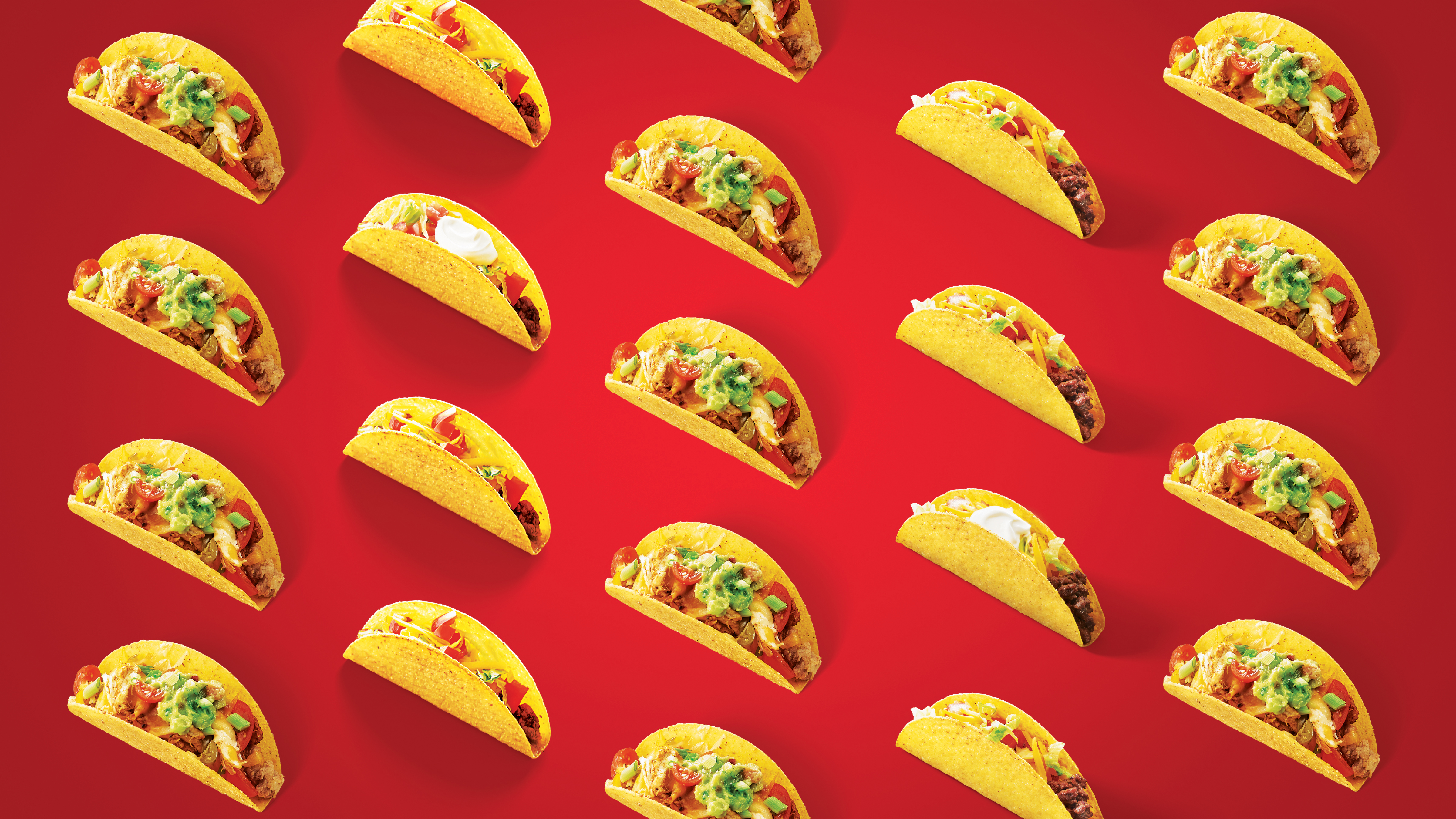 Old El Paso wraps on a red background