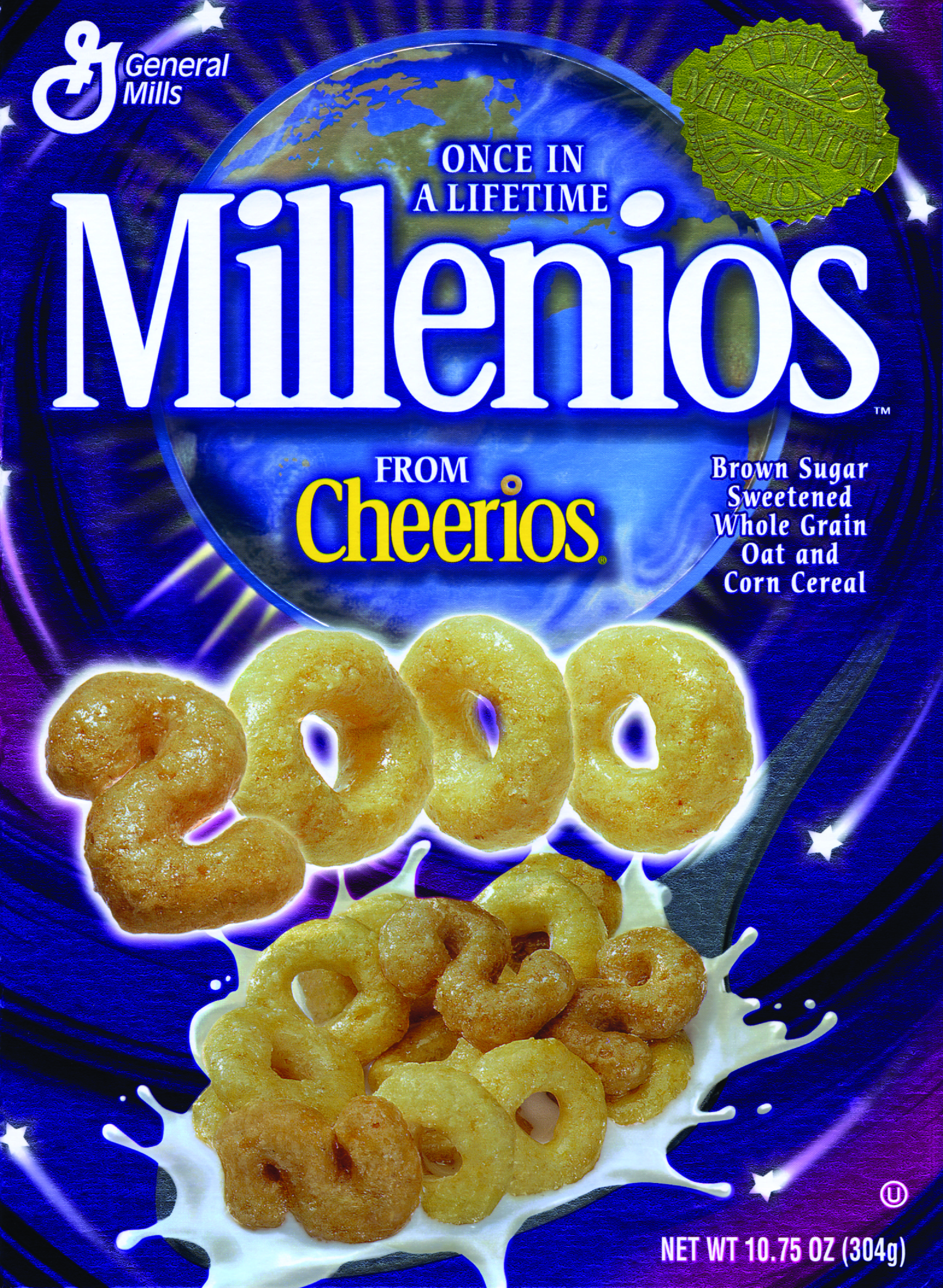 Front of Cheerios Milenios cereeal box