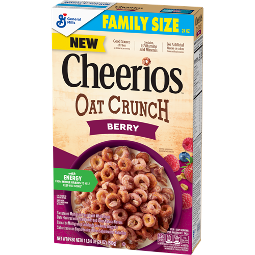 Box of Cheerios Oat Crunch Berry